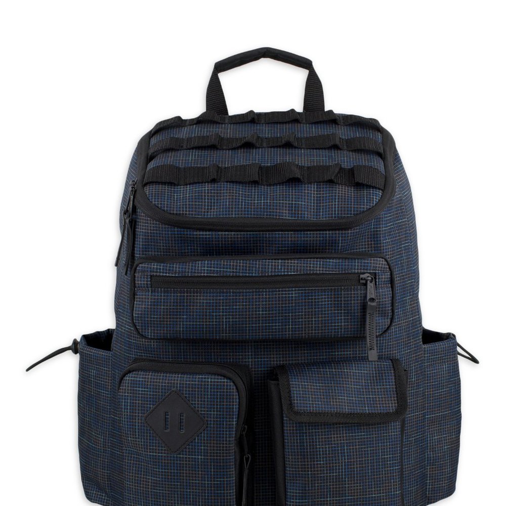 Fuel Unisex Wide Mouth Cargo Backpack, Navy Gradient